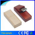 Lecteurs Flash USB 2.0 pliable en bois Logo OEM Logo Mémoire Flash